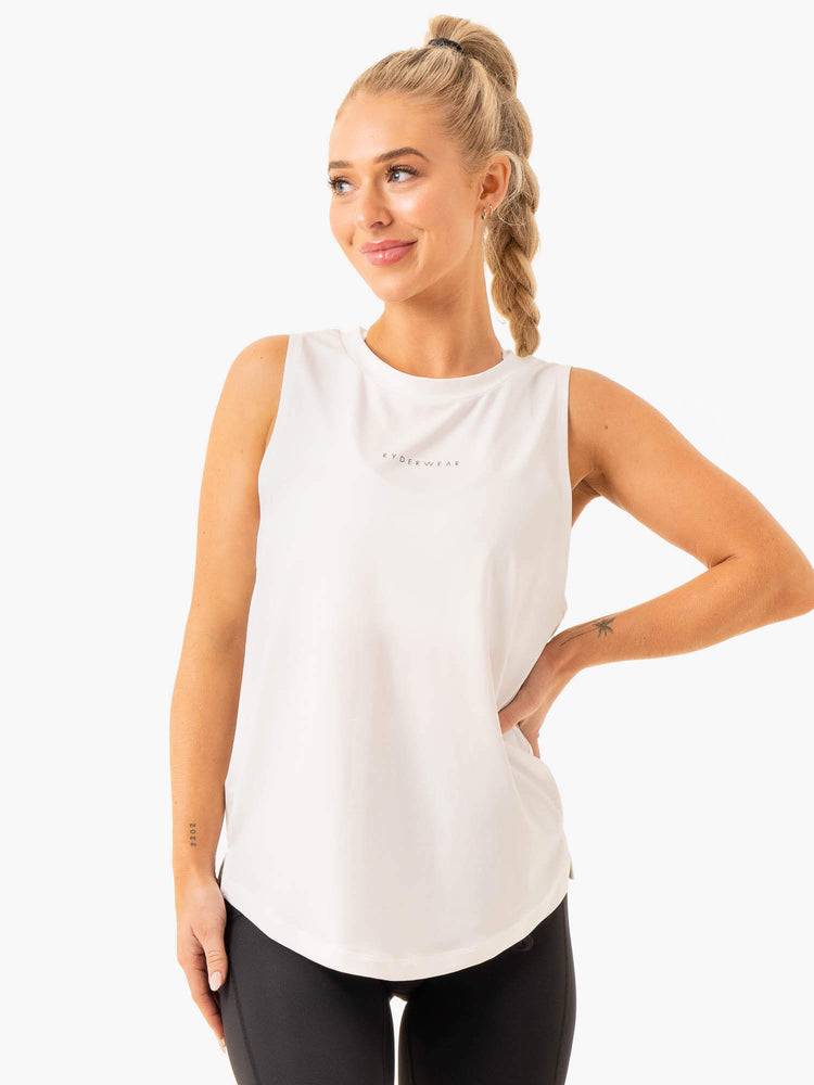 Ryderwear Women Tanks Freedom Training Women\'s Tanks White | CA1285FM