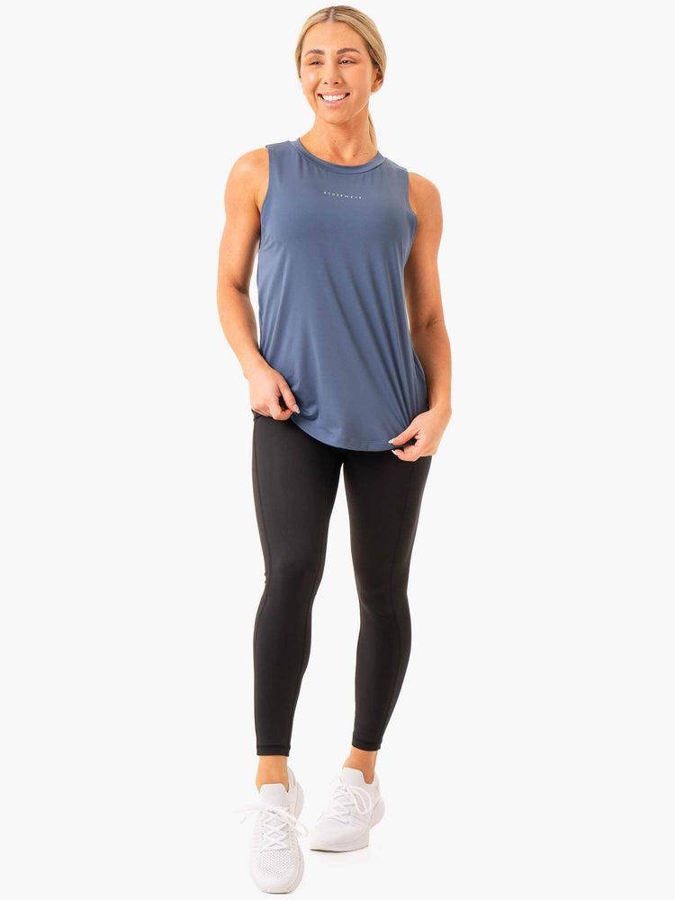 Ryderwear Women Tanks Freedom Training Women's Tanks Steel Blue | CA1318XF