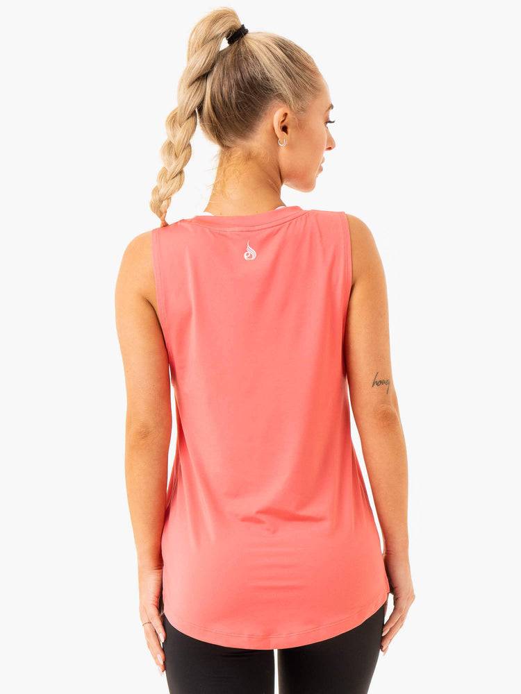 Ryderwear Women Tanks Freedom Training Women's Tanks Coral | CA1335SO