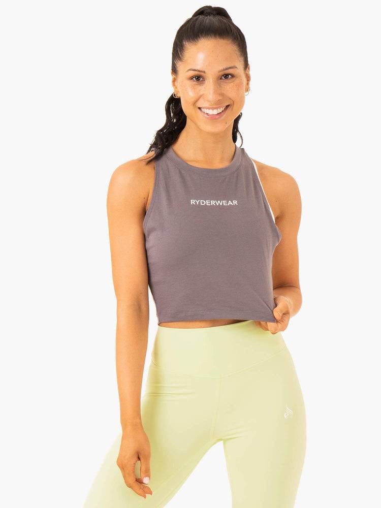 Ryderwear Women Tanks Frequency Women\'s Tanks Smoke Grey | CA1320VD