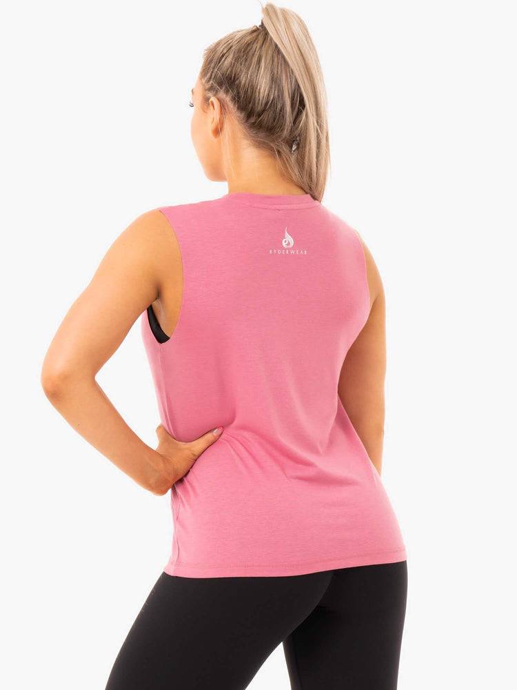 Ryderwear Women Tanks Ladies Baller Women's Tanks Pink | CA1172TV