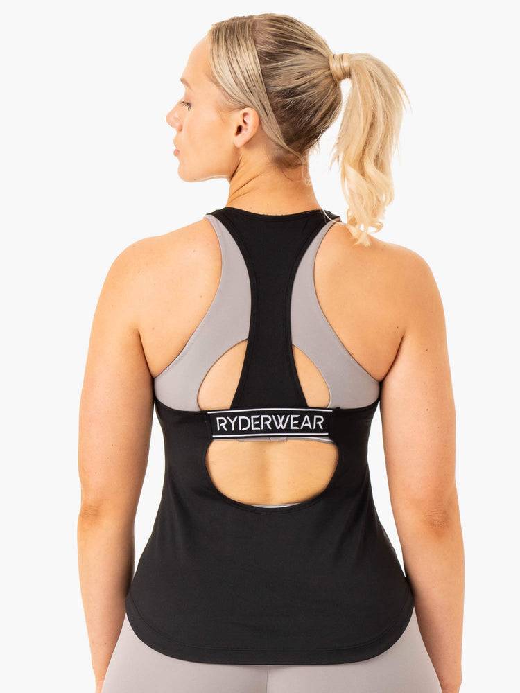 Ryderwear Women Tanks Level Up Training Women's Tanks Black | CA1210JJ