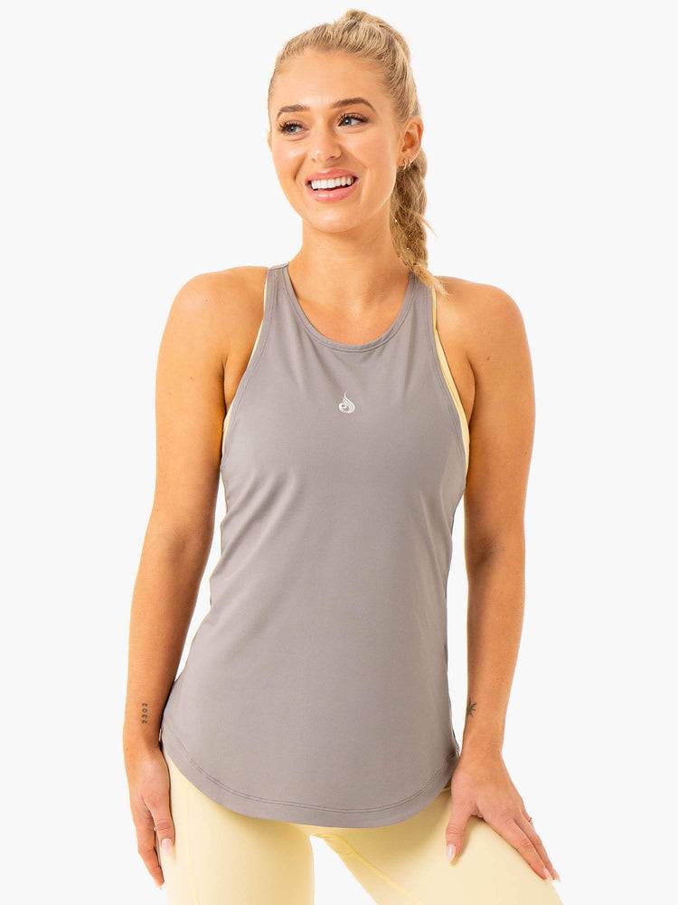 Ryderwear Women Tanks Level Up Training Women\'s Tanks Steel Grey | CA1231SO