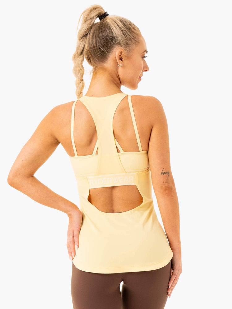 Ryderwear Women Tanks Level Up Training Women's Tanks Butter | CA1266XF