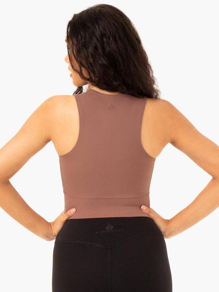 Ryderwear Women Tanks NKD Refine Women's Tanks Mocha | CA1212LH