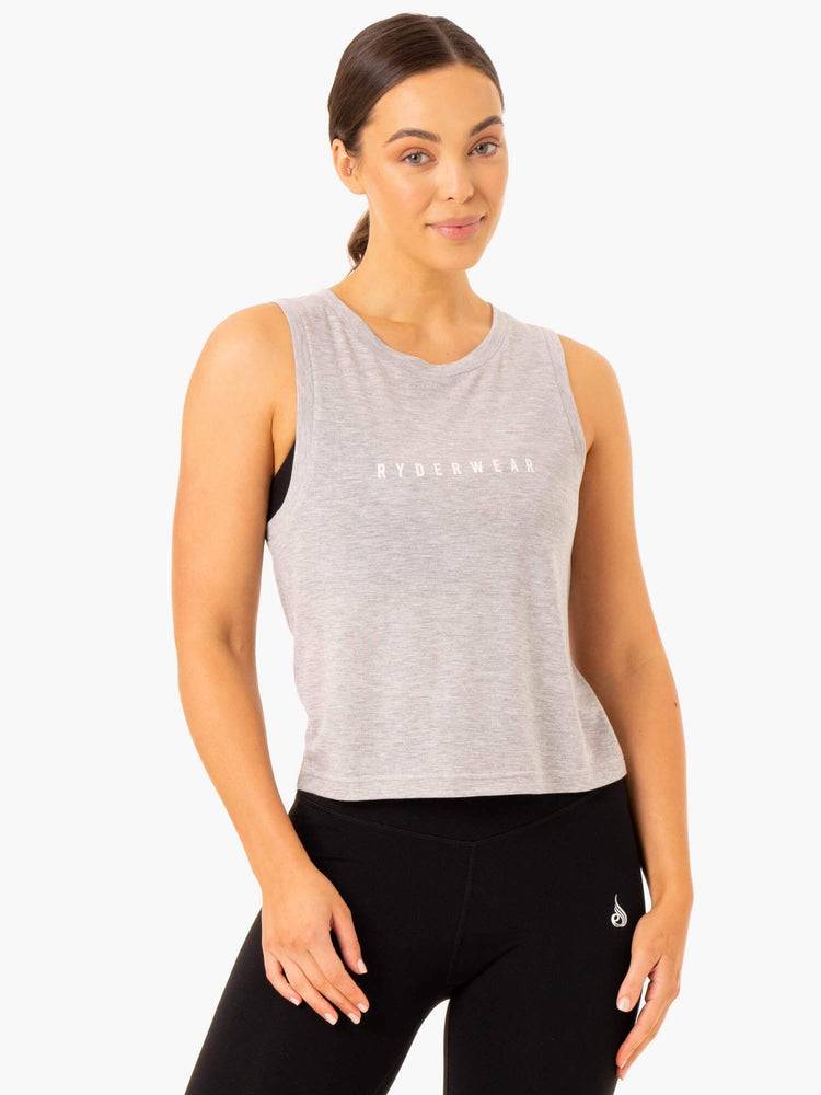 Ryderwear Women Tanks Replay Women\'s Tanks Grey Marl | CA1241CE