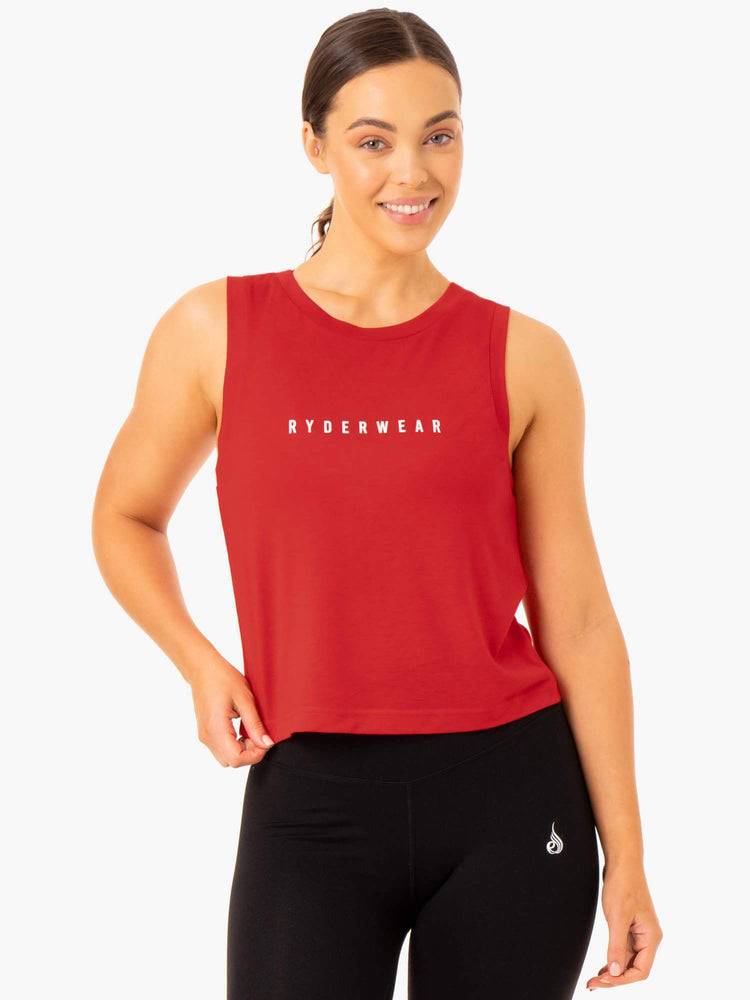 Ryderwear Women Tanks Replay Women\'s Tanks Red | CA1259FM