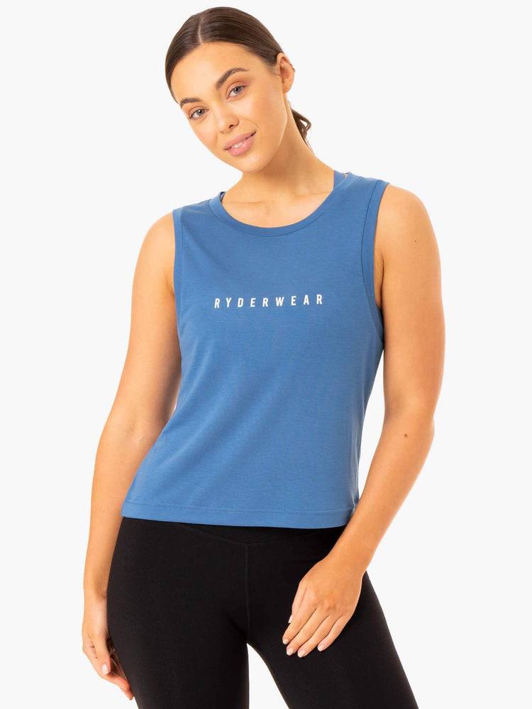 Ryderwear Women Tanks Replay Women\'s Tanks Blue | CA1280OR