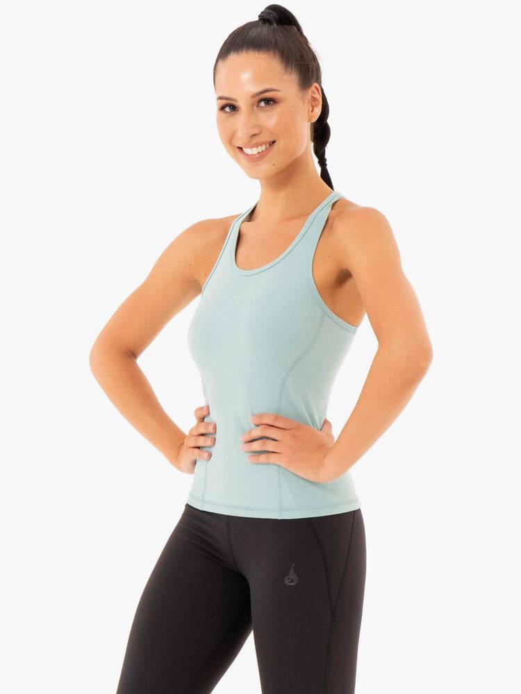 Ryderwear Women Tanks Sola Women's Tanks Seafoam Blue | CA1192NB