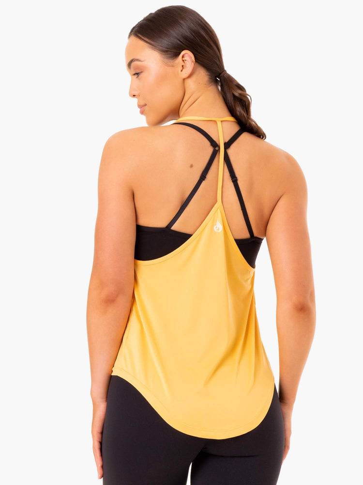 Ryderwear Women Tanks Staples Slinky T-Back Women's Tanks Mango | CA1200UT