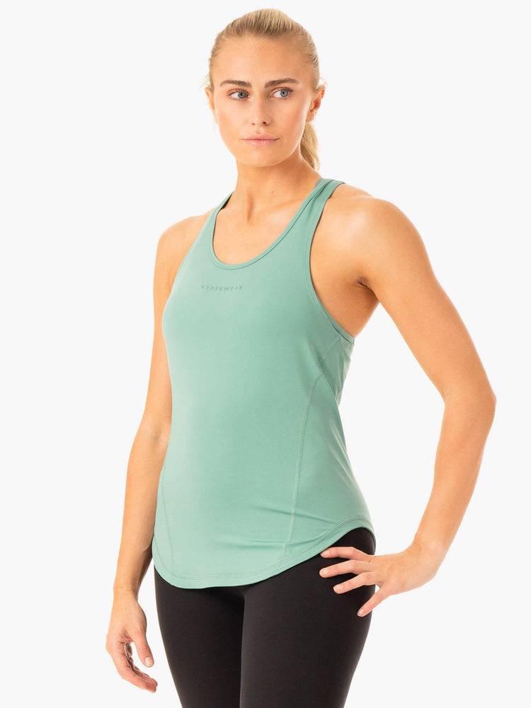 Ryderwear Women Tanks Transform Training Women's Tanks Green | CA1327RW