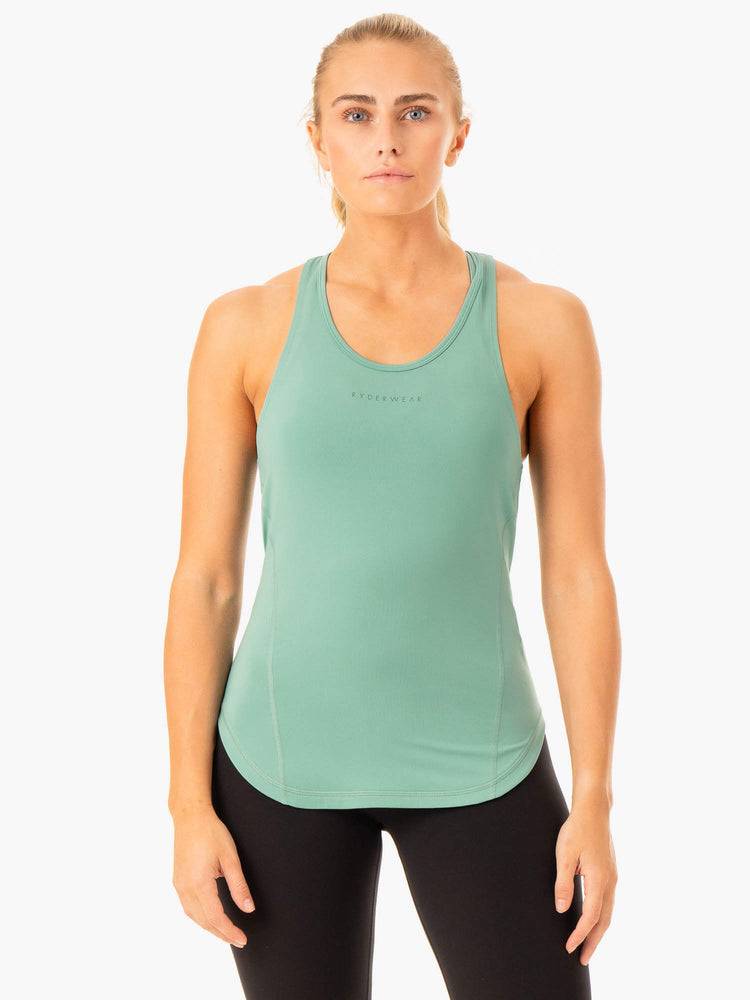 Ryderwear Women Tanks Transform Training Women\'s Tanks Green | CA1327RW