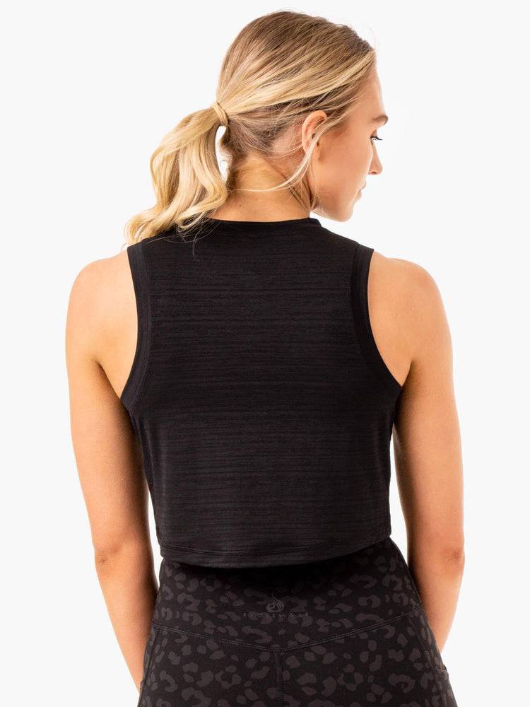 Ryderwear Women Tanks Ultra Scoop Women's Tanks Black | CA1166NB