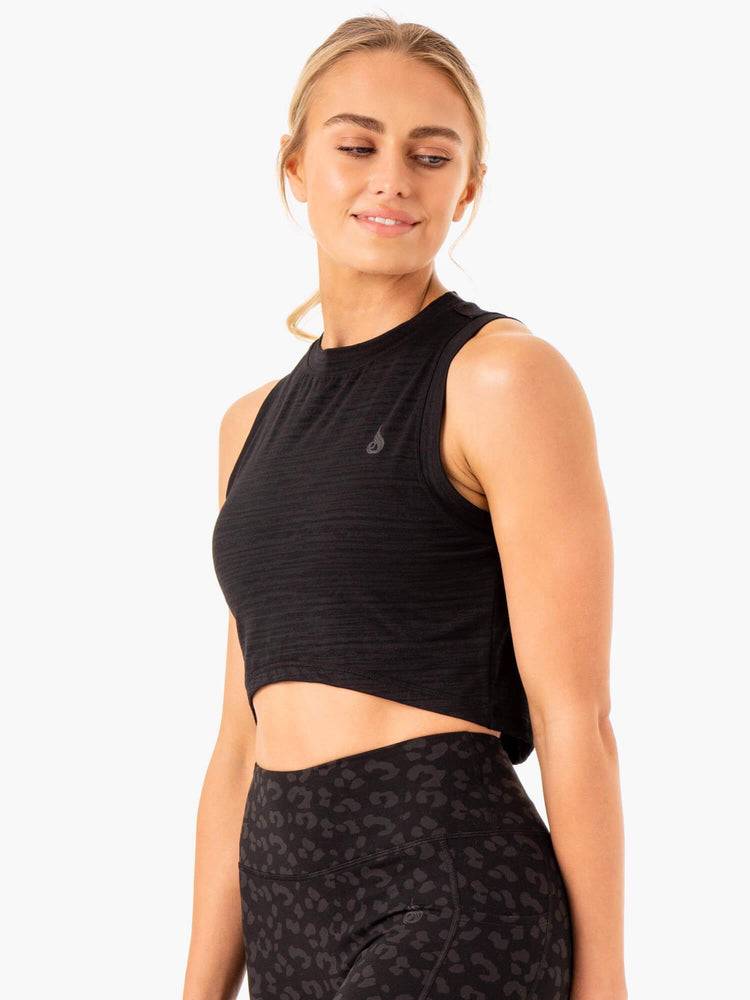 Ryderwear Women Tanks Ultra Scoop Women's Tanks Black | CA1166NB