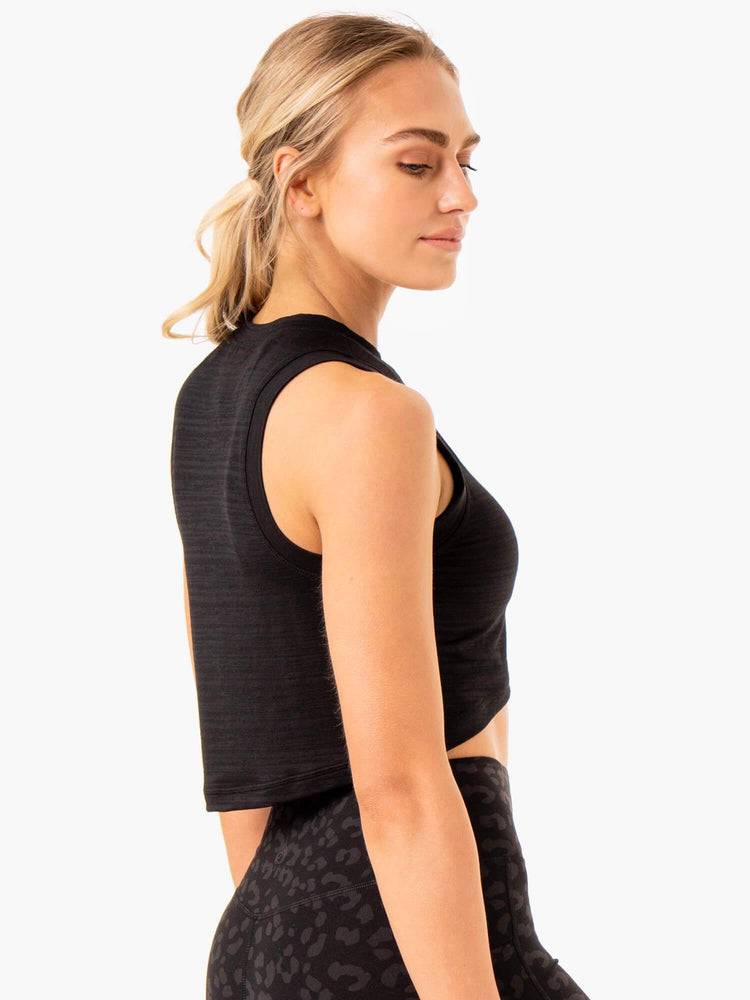 Ryderwear Women Tanks Ultra Scoop Women's Tanks Black | CA1166NB