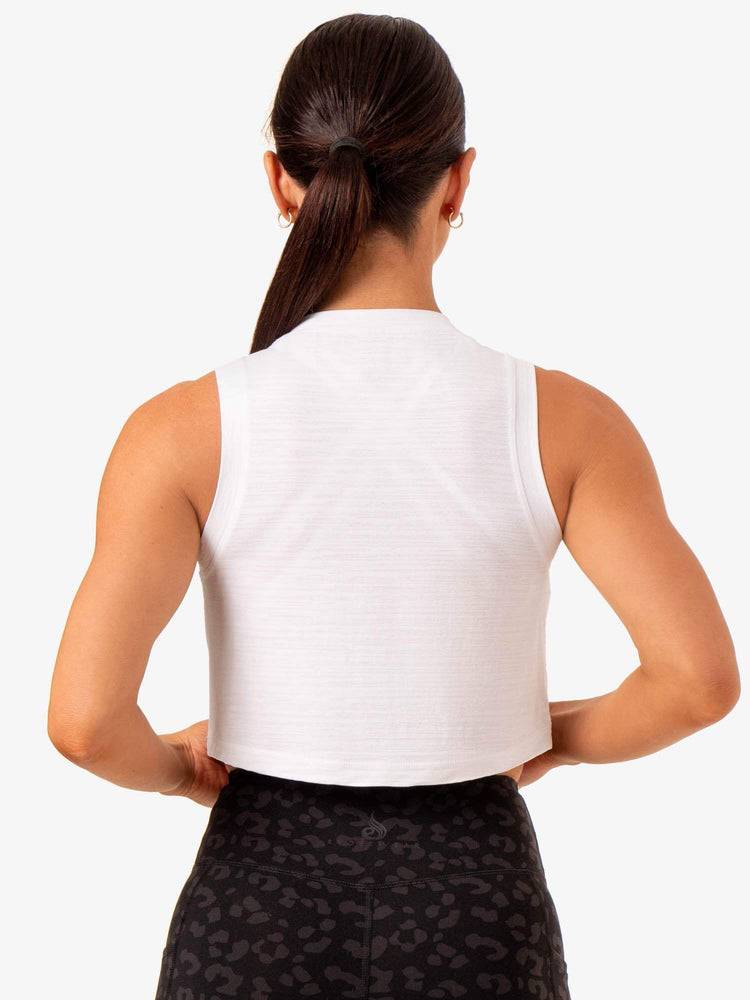 Ryderwear Women Tanks Ultra Scoop Women's Tanks White | CA1194QZ