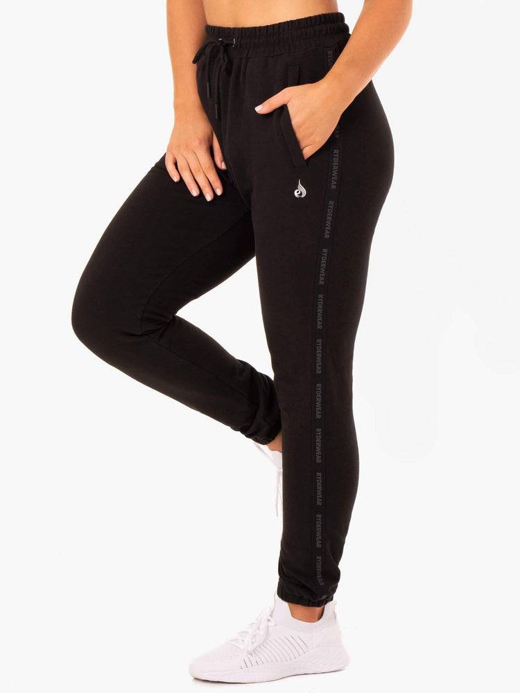 Ryderwear Women Track Pants Base High Waisted Women's Track Pants Black | CA1097IS