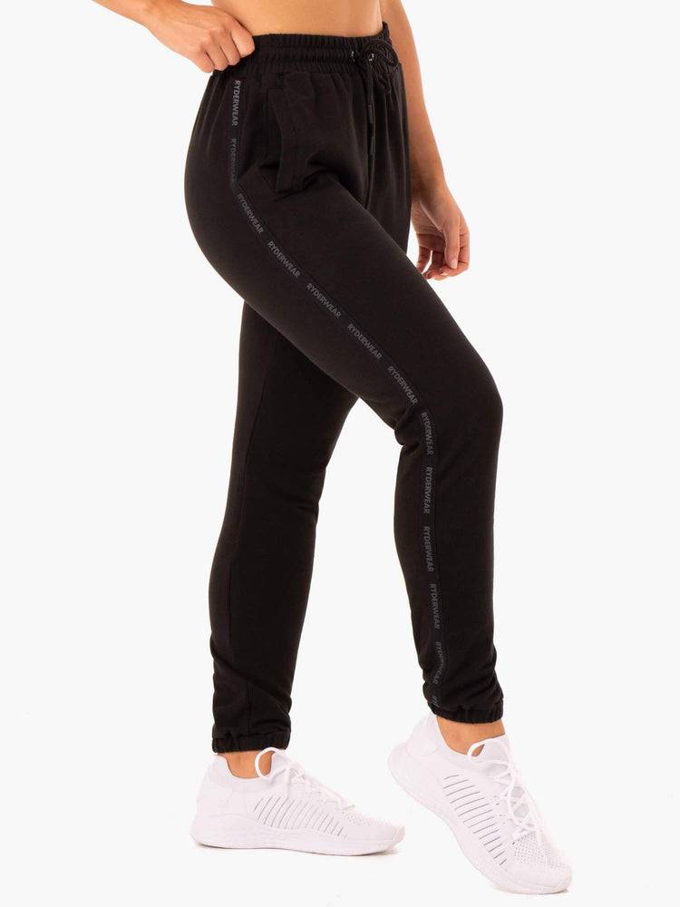 Ryderwear Women Track Pants Base High Waisted Women's Track Pants Black | CA1097IS