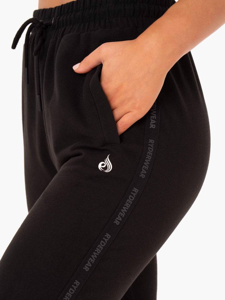 Ryderwear Women Track Pants Base High Waisted Women's Track Pants Black | CA1097IS