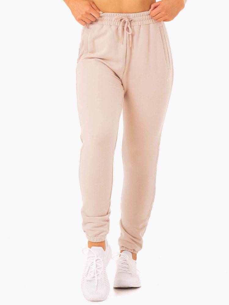 Ryderwear Women Track Pants Base High Waisted Women's Track Pants Mushroom | CA1099PQ