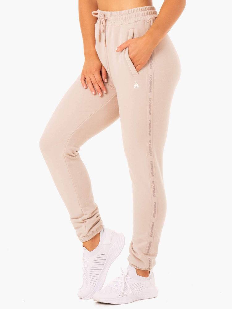 Ryderwear Women Track Pants Base High Waisted Women's Track Pants Mushroom | CA1099PQ