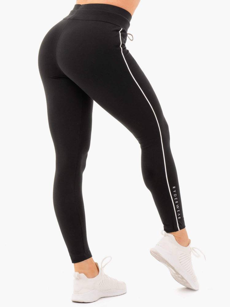 Ryderwear Women Track Pants High Waisted Leggings Women's Track Pants Black | CA1123IS