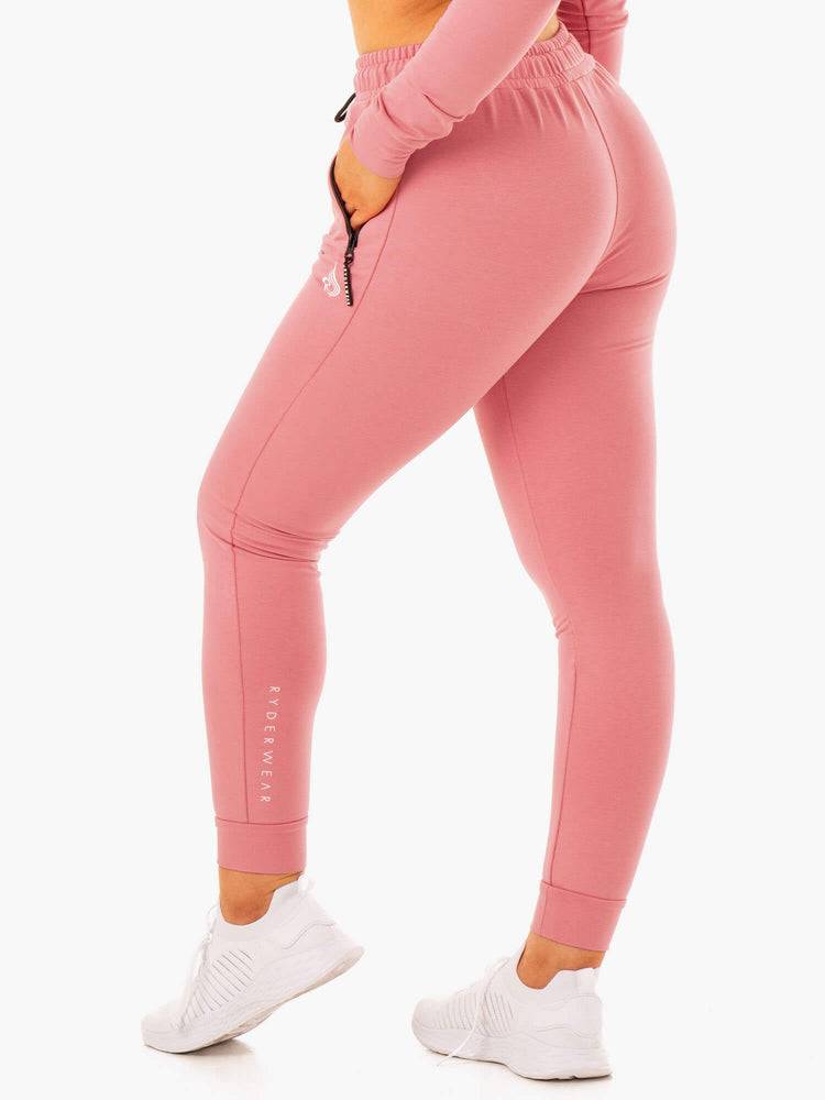 Ryderwear Women Track Pants Luxe Women's Track Pants Apricot Pink | CA1088NB