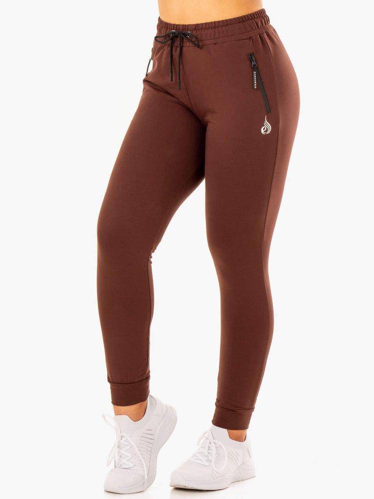 Ryderwear Women Track Pants Luxe Women\'s Track Pants Chocolate | CA1090QZ