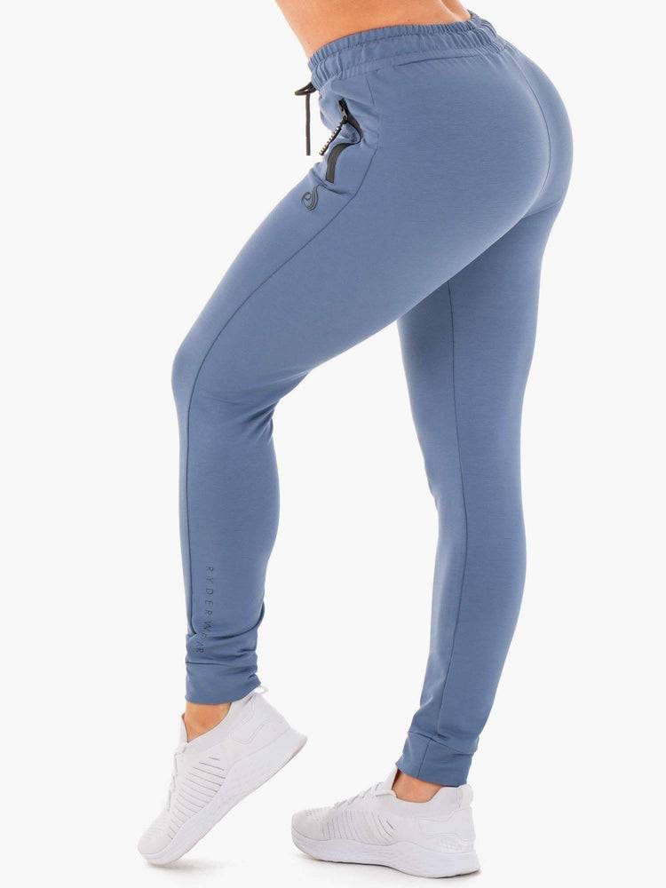 Ryderwear Women Track Pants Luxe Women's Track Pants Steel Blue | CA1116QZ