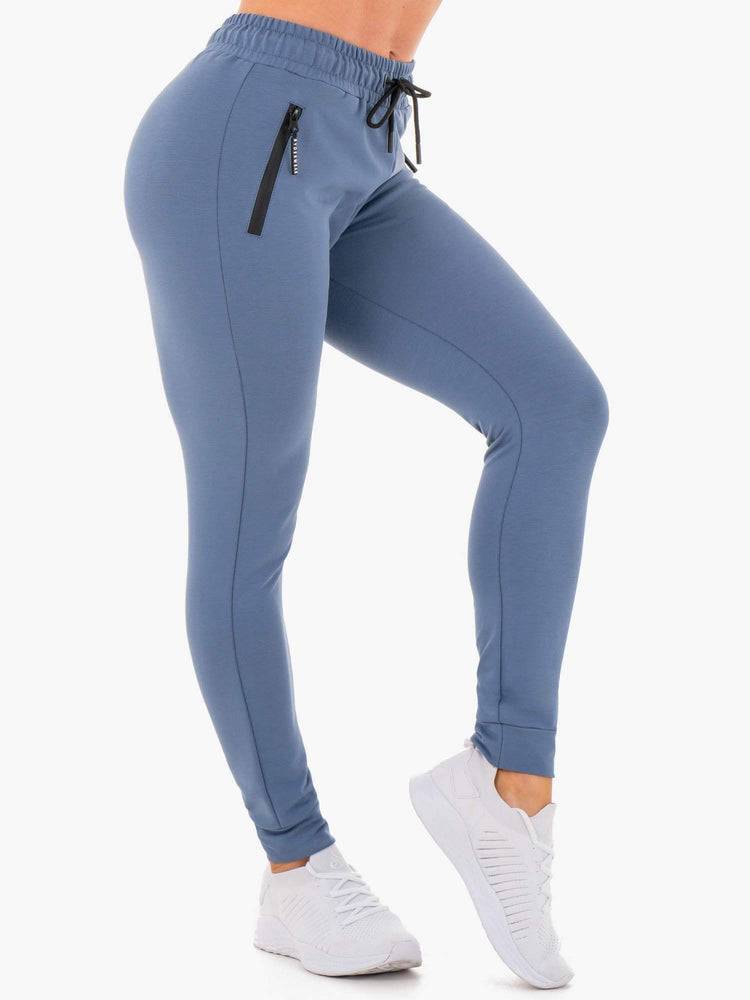 Ryderwear Women Track Pants Luxe Women's Track Pants Steel Blue | CA1116QZ