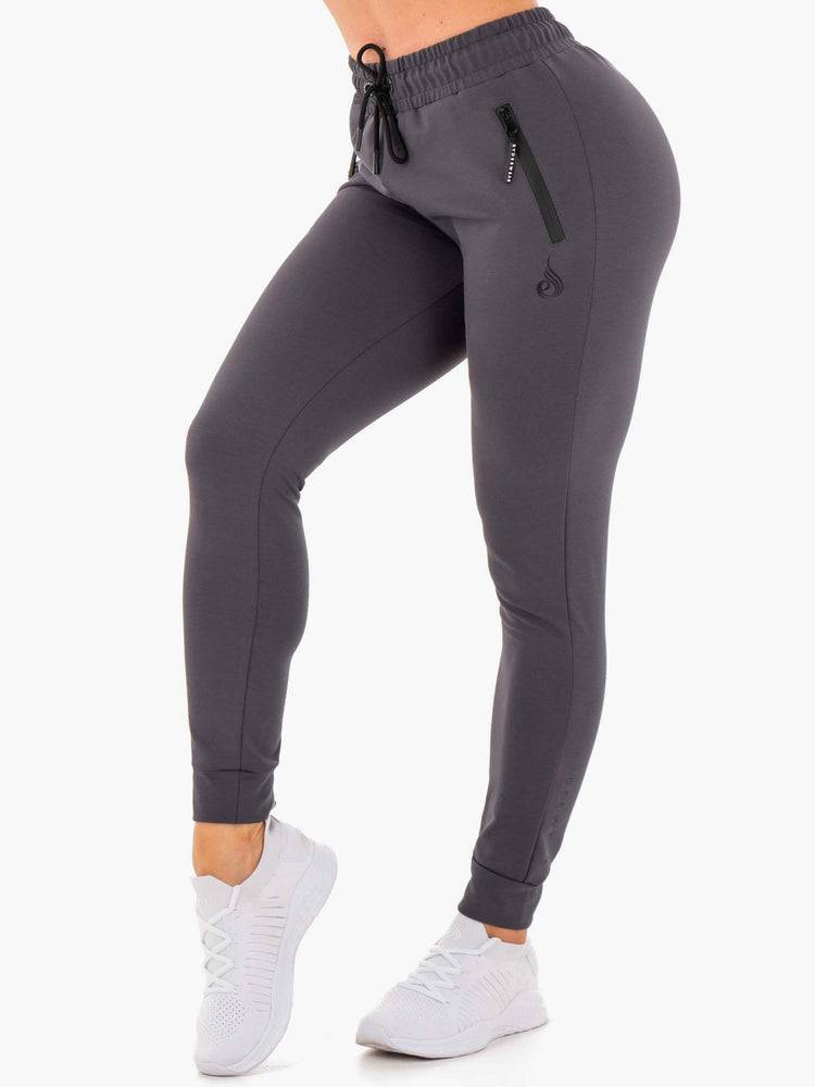 Ryderwear Women Track Pants Luxe Women\'s Track Pants Charcoal | CA1117WY