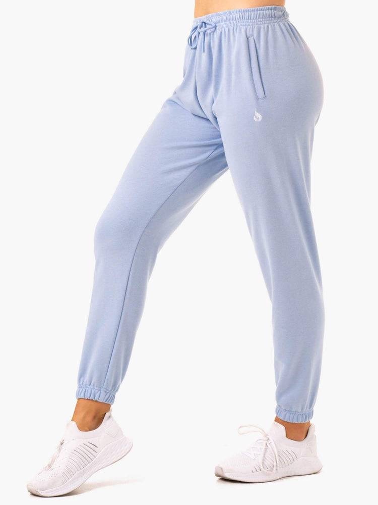 Ryderwear Women Track Pants Off-Duty Fleece Women's Track Pants Blue Marl | CA1103FM