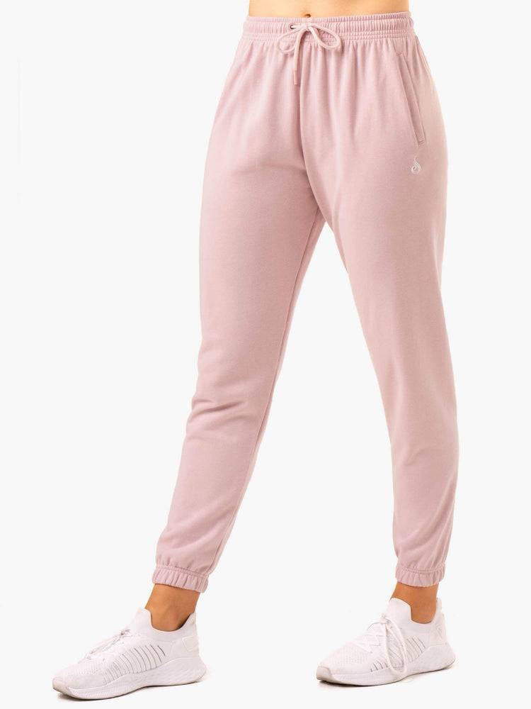 Ryderwear Women Track Pants Off-Duty Fleece Women\'s Track Pants Rose Marl | CA1104GL