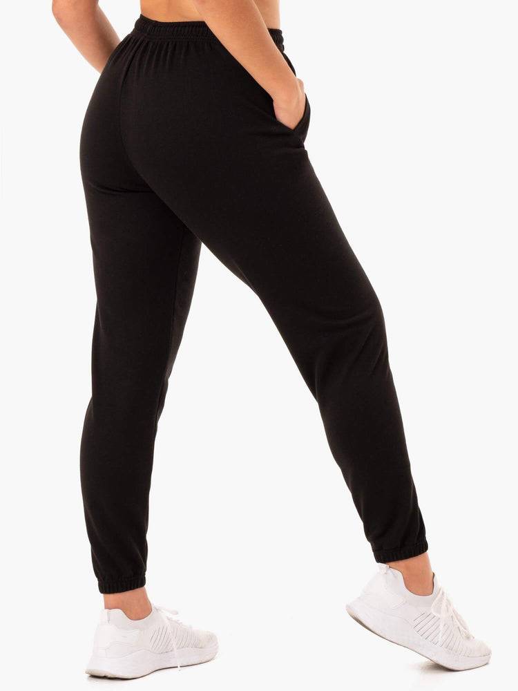 Ryderwear Women Track Pants Off-Duty Fleece Women's Track Pants Black | CA1107KI