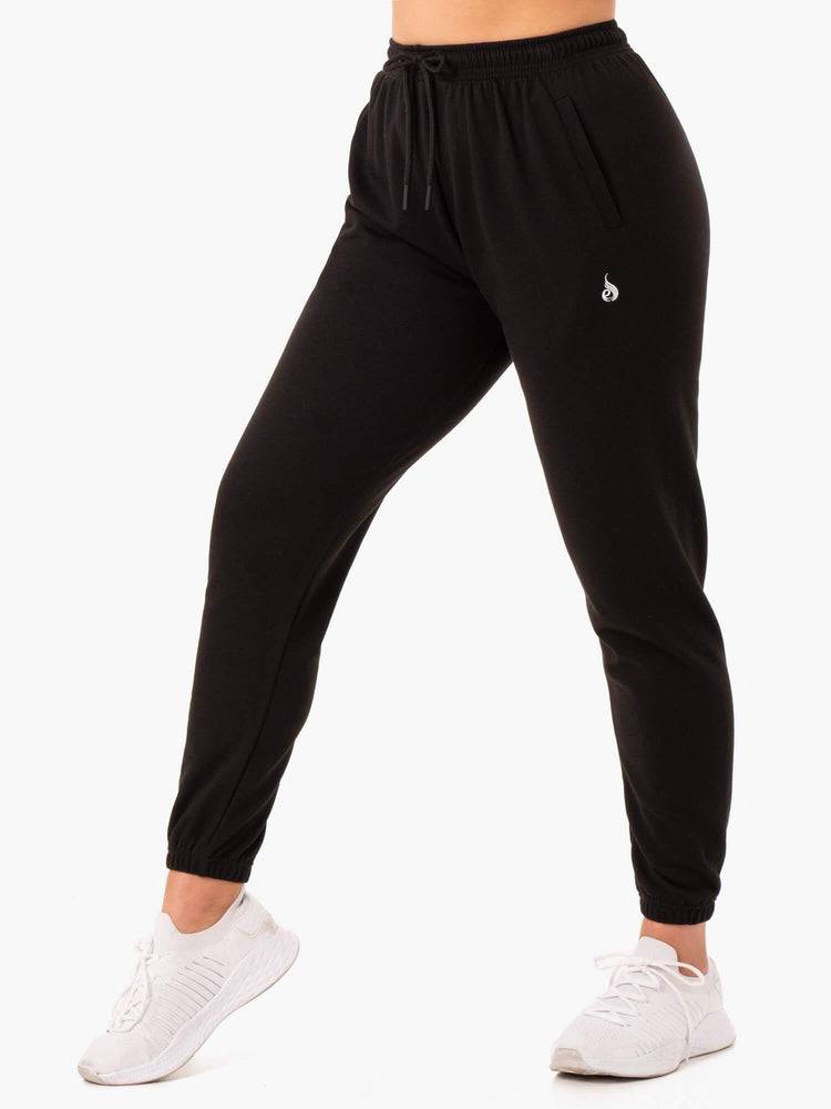 Ryderwear Women Track Pants Off-Duty Fleece Women's Track Pants Black | CA1107KI