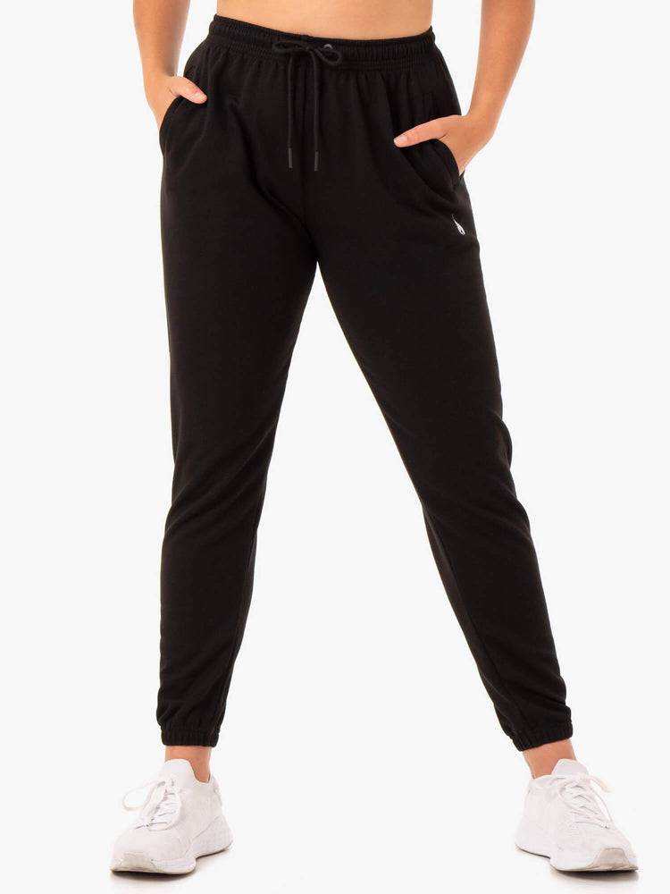 Ryderwear Women Track Pants Off-Duty Fleece Women\'s Track Pants Black | CA1107KI