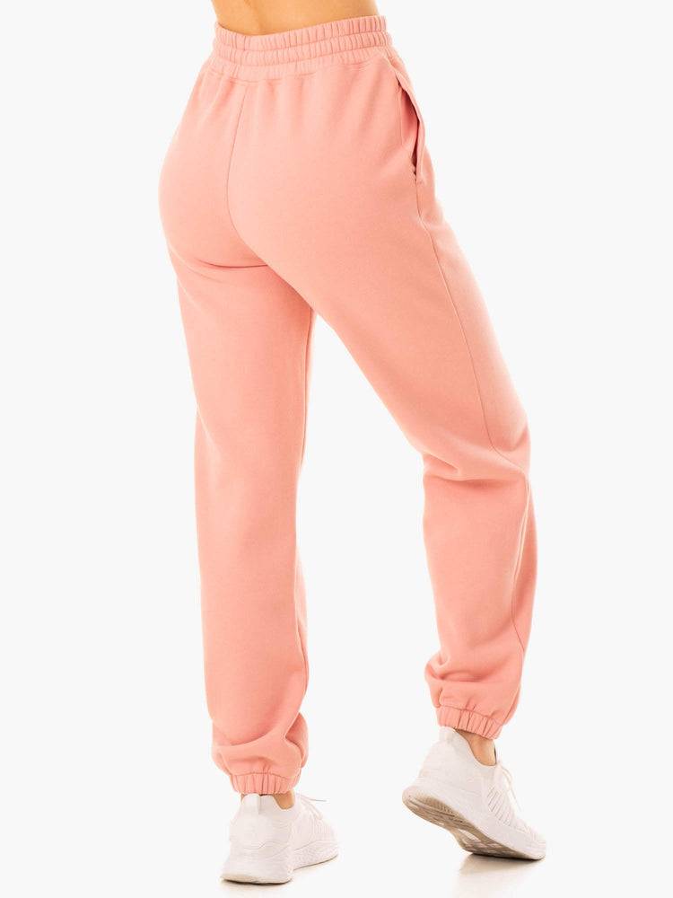 Ryderwear Women Track Pants Revival High Waisted Women's Track Pants Pink | CA1079HK