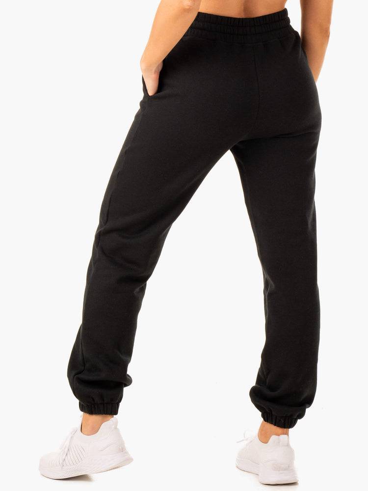 Ryderwear Women Track Pants Revival High Waisted Women's Track Pants Black | CA1082LH