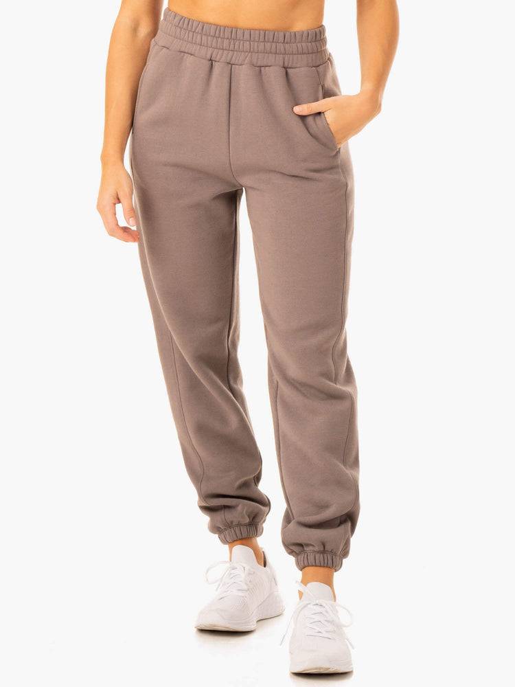 Ryderwear Women Track Pants Sideline Women\'s Track Pants Taupe | CA1075SO