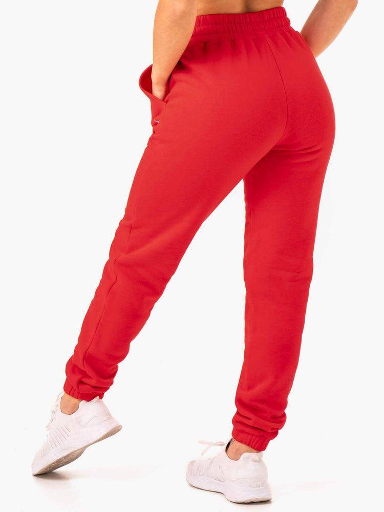 Ryderwear Women Track Pants Ultimate High Waisted Women's Track Pants Red | CA1094TV