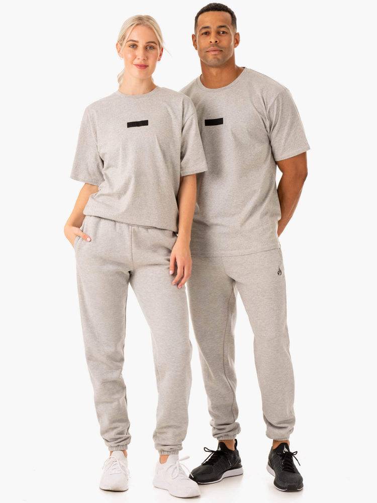 Ryderwear Women Track Pants Unisex Women's Track Pants Grey Marl | CA1086VD