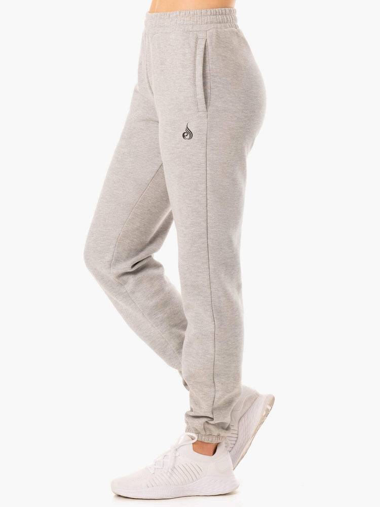 Ryderwear Women Track Pants Unisex Women's Track Pants Grey Marl | CA1086VD