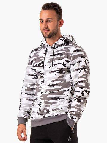 Ryderwear Men Hoodie Camo Tech Pullover Men's Hoodie Snow Camo | CA2695GL