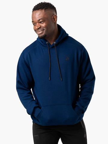 Ryderwear Men Hoodie Reset Pullover Men's Hoodie Blue | CA2670DN