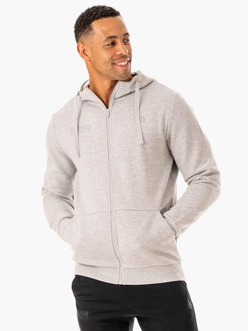 Ryderwear Men Jackets Limitless Zip Up Men's Jackets Grey Marl | CA2714FM