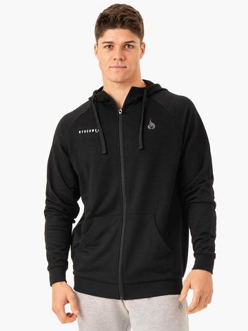 Ryderwear Men Jackets Pursuit Zip Up Hoodie Men's Jackets Black | CA2711NB