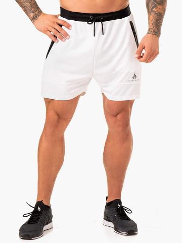 Ryderwear Men Shorts Action Mesh Men's Shorts White | CA2813SO