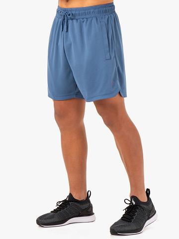 Ryderwear Men Shorts Mesh Training Men's Shorts Blue | CA2768DN