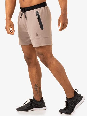 Ryderwear Men Shorts Overdrive Mesh Men's Shorts Mushroom | CA2758CE