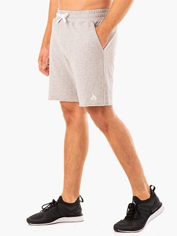 Ryderwear Men Shorts Recharge Track Gym Men's Shorts Grey Marl | CA2751EX